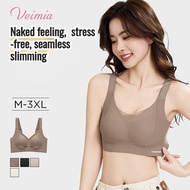 Veimia Women's Fashionable Underwire Thin Bra Gather and Fold The Accessory Breast to Prevent Saggin