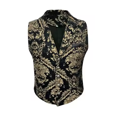 Men's Victorian Suit Vest Gothic Steampunk Waistcoat Gothic Corset Waistcoat Masquerade Outfit Dress