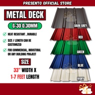 (1 FEET TO 7 FEET) G-30 0.30MM METAL ROOFING ZINC METAL DECK ZINK KILANG ZINK WARNA ZINK ATAP