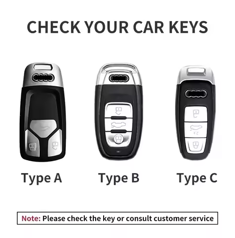 Leather Car Smart Key Case Full Cover Protector Shell For Audi A1 A3 A4 A5 A6 A7 A8 B9 8V 8W 8S Q3 Q