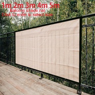 1m 2m 3m 4m 5m Balcony Privacy Screen Fence Pools Deck Sun Shade Net Mesh Sail Patio Cover UV Block 