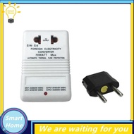 [Hmou] 70W Step Up or Down Voltage Converter Transformer 110V/120V to 220V/240V Dual Channel Voltage Converter Adapter EU Plug Easy Install Easy to Use