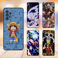 Samsung A52 phone case with black border Luffy One Piece