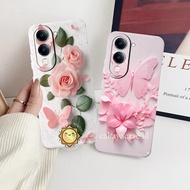 Vivo Y04 4g 2025 Casing - Y29s 2025 - V20se V23e Floral Motif Casing - Softcase - Silicon Procamera