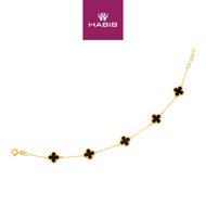 HABIB Black Onyx Bracelet in 585/14K Yellow Gold YOMB00079