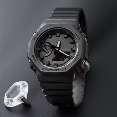 for Casio G-Shock GA-2100 GA-2110 farmhouse oak modified stainless steel AP Black Samurai watch with