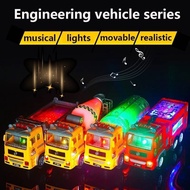 Mainan Budak Lelaki Lori Series Kereta Bomba, Polis, Garbage, Tanker Dengan Lampu & Lagu Toy Truck W