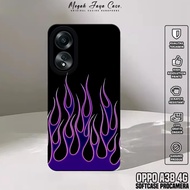 Softcase Hp Oppo A38 4G - Casing Oppo A38 4G Motif FIRE - Case Hp Oppo A38 4G - Silicone Hp Oppo A38