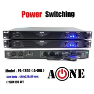 A-ONE Power Amplifier 300 Watt Model PA-1200 Max Powet:150W*2 8 Ohm 2CH PA-1200