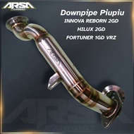 Downpipe Piupiu INNOVA REBORN 2GD, HILUX 2GD, FORTUNER 1GD VRZ, Stainless already PNP