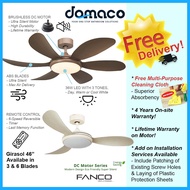 Fanco Girasol 46" DC Ceiling Fan with 36W LED RGB Light Kit and Remote