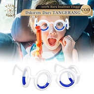 Anti Vertigo Anti Motion Sickness Drunk Game Glasses Anti-Muddy Glasses