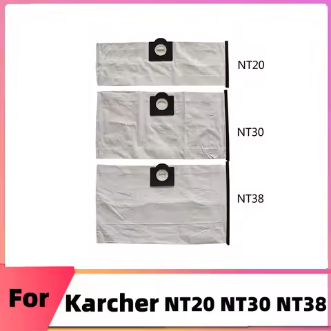 Washable Dust Bags Cloth Bag for Karcher NT20 NT30 NT38 NT48/1 NT65/2 NT72/2 Vacuum Cleaner Parts No