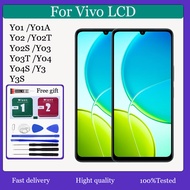 Original For Vivo Y01 Y01A Y02 Y02T Y02S Y03 Y03T Y04 Y04S Y3 Y3S LCD Display Touch Screen With Fram