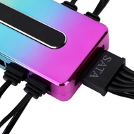 Kok ARGB Fan HUB 10-Port PC Fan Controller Kipas HUB Lighting ARGB/RGB