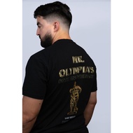 Mr. Olympia 60th Anniversary T-shirt 100% Cotton Men's Muscle Training Men's Breathable Top 1023