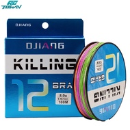 RCTOWN,2023!!100m 12 Strands Braided Fishing Line Anti-bite Abrasion Resistant Lure Pe Line Fishing 