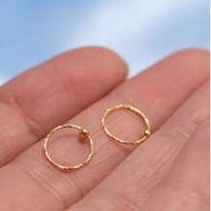 1pc Twisted Nose Ring, 925 Sterling Silver Nose Stud, Cartilage Earring, Body Jewelry, 22G, 8MM