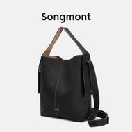 Songmont [Ear-hanging Tote Bag Series] Designers Lazy Western European Crossbody with Litchi Pattern Recommended 【OEM】┇☊✥