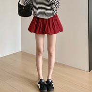 YISOF | Yellow Flared A-Line Skirt Half-skirt