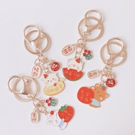 水果动物钥匙扣挂情侣学生礼品挂书包包挂汽车钥匙扣挂Fruit animal keychain hanging couple student gift hangingjiumei151my2025041