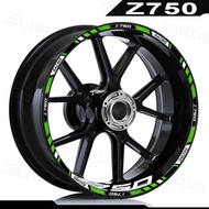 Reflective Motorcycle Accessories Wheel Sticker Inside of Hub Decals 17 Inch Rim Stripe Tape Decorat