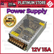 Power Supply DC12V 15A TRANSFORMER AC110V AC220V TO DC12V CONVERTER for CCTV Alarm LED Stripe AC TO 