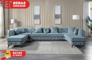 sofa tamu | sofa L | sofa leter u | sofa elegan | sofa free ongkir | sofa jumbo