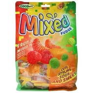 Coowy Mixed/Mango Fudge Fruit Jelly Gummy Buah Gummies Gula Gula Bergetah ( 500g )
