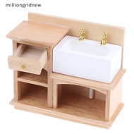 [milliongridnew] 1:12  Dollhouse Furniture Basin Sink Cupboard Cupboard Cabinet  GZY