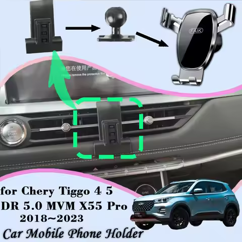 For Chery Tiggo 4 5x Pro DR 5.0 MVM X55 Pro 2018~2023 Car Mobile Phone Holder Air Vent Cellphone Gra