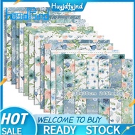 12x12Inch Double-Sided Watercolor Floral Cardstock Blue For DIY Making Cards