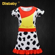 ZZOOI Christmas Disguise Toy Story Carnival Costume Jessie Buzz Lightyear Girls Clothing First Commu