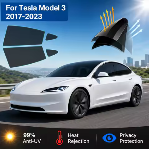 For Tesla Model 3 2017-2023 Window Tint Film Solar UV Protection Heat Rejection Car Glass Sticker 99