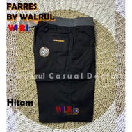 Celana Pendek Chinos Pria / Polos Fares Rib Premium By Walrul Casual Denim Combed Premium Stretch / Short Chino Pants / Chino Pendek Pria / Celana Pendek / Celana Pendek Cowok / WALRUL / SIZE 28-39 / COWO casual Melar