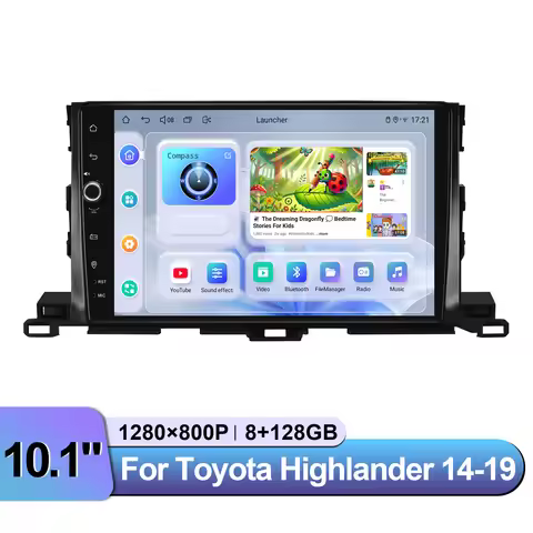 JOYING 10" Android Car Stereo for Toyota Highlander 2014-2019 CarPlay & Android Auto Retains JBL Amp