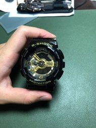 熱賣款 G-shock 黑金ga-110h   Casio 卡西歐男錶 女錶黑金 對錶 baby-g gshock