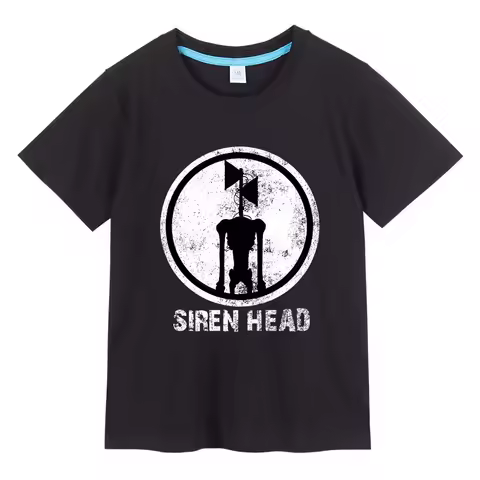 Child for Siren Head tshirt Cotton Short Sleeve Kids T-Shirt Siren Head fan scp gift boys Girls unis