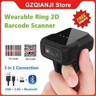 Scanner Bluetooth Ring Wireless Mini Finger Barcode Reader 2D Barcode Scanner Android IOS PC PDF417 
