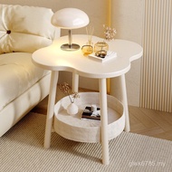 Bedroom Household Flower Creative Small Cream Furniture Factory Bedside Table Bright Style 2024 Beds