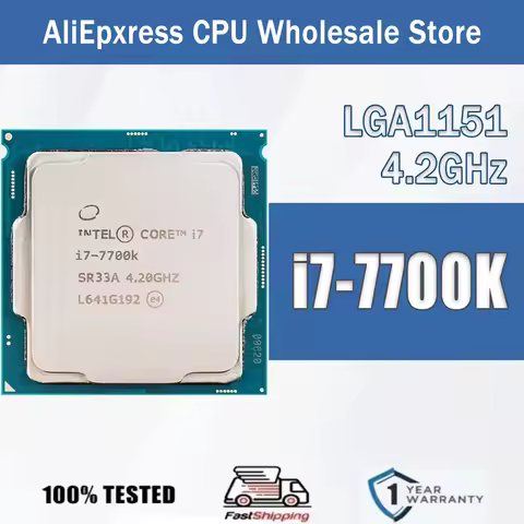 Intel Core i7-7700K 4.2GHz 4 Cores 8 Threads 8M 91W i7 7700K Computer CPU Processor Server LGA1151