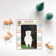 悠遊卡防水貼紙 ∣ 太空熊