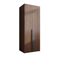 安晴傢俬 - 胡桃色 80cm濶 兩門 掩門 衣櫃