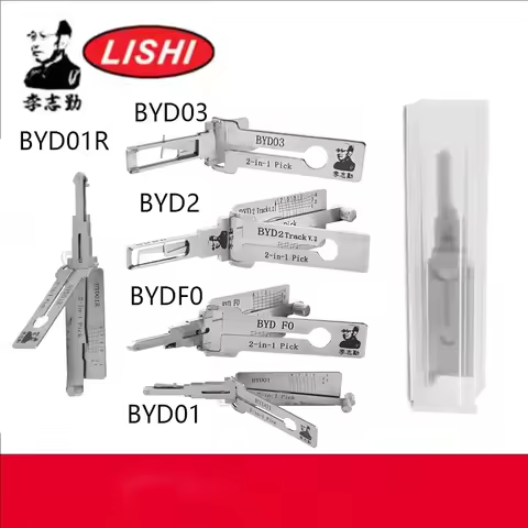 1PCS Tool Lishi 2in1 for BYD01/BYD03/BYD01R/BYD FO/BYD 2 Track /Pick LOCKSMITH TOOL for BYD Han Song