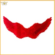 [deveodo] Feather Wings Angel Feather Wings Halloween Angel Wing Prop with Elastic Band Feather Brig