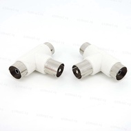 TV Splitter Aerial Coaxial Cable Male Plug to 2x Female Jack Antenna Connector Adapter  SG10B2