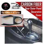 PuraAutoRepair Honda Jazz/Fit GE GE6 GE8 2008-2014 Gear Shift Panel Cover Carbon Fiber Border Trim C