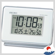 Seiko Clock Seiko Alarm Clock Radio Wave Digital 2 Channel Alarm Calendar Temperature Humidity Displ