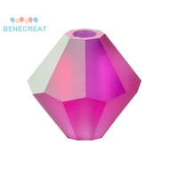 BENECREAT 24pcs Preciosa&reg Beads Czech Bicone(451 69 302 Rondelle) 70350 20019 Fuchsia AB Matt 4mm