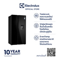 (ส่งฟรี/ไม่ติดตั้ง) Electrolux ตู้เย็น Side by Side ความจุรวมสุทธิ 619 ลิตร (21.8 คิวบิกฟุต) รุ่น ESE6645A-B